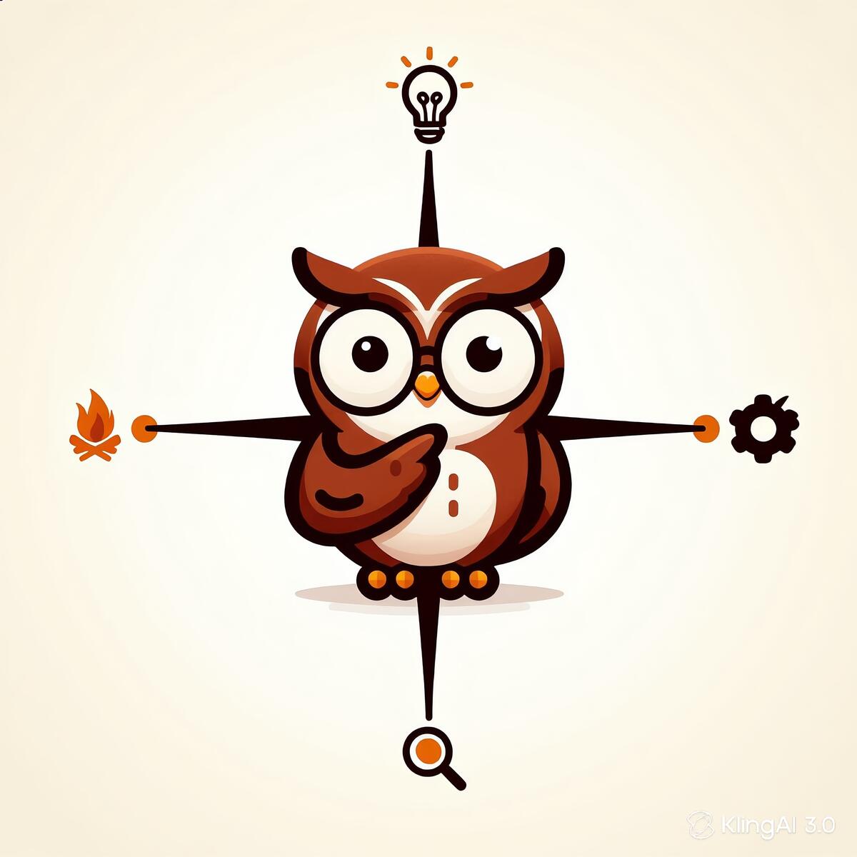 Literacy Compass — Beacon at the centre with four domains